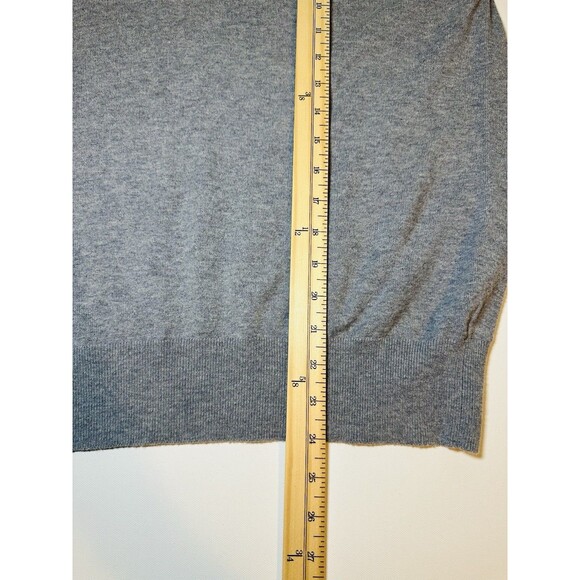 *RARE* See By Chloe Lacy Knit V-Neck Dapple Gray Sweater Women's LARGE‎ - Picture 12 of 14